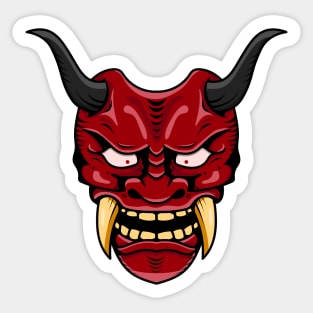 japanese devil mask Sticker